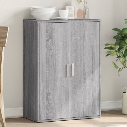 Vidaxl Buffet Sonoma Gris 60x31x84 Cm Bois D'ingénierie