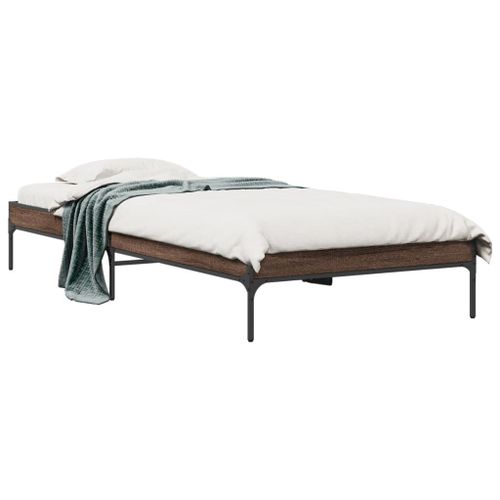 Vidaxl Cadre De Lit Sans Matelas Chêne Marron 90x190 Cm