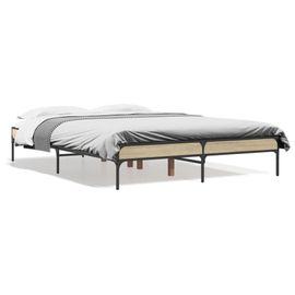 Vidaxl Cadre De Lit Sans Matelas Chêne Sonoma 140x190 Cm