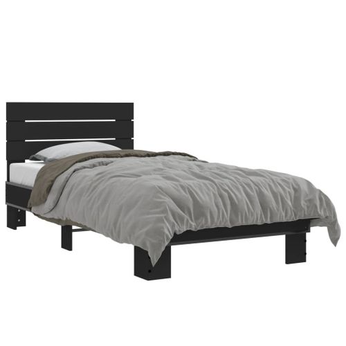 Vidaxl Cadre De Lit Sans Matelas Noir 90x190 Cm