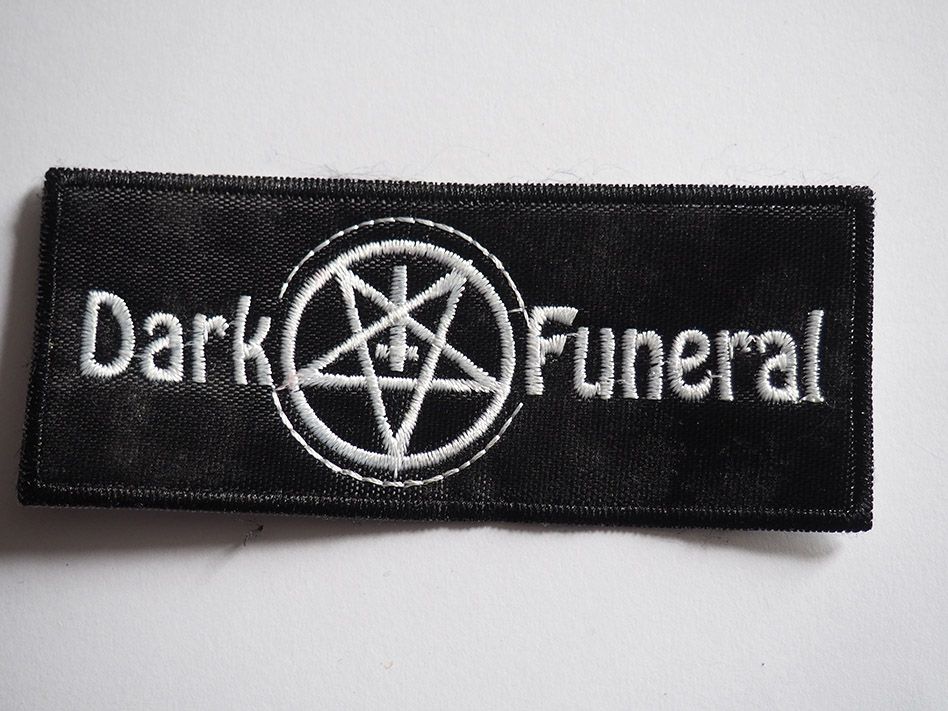 Dark Funeral Patch Brodé 11.3x4.7cm Ecusson Black Death Thrash Heavy Metal