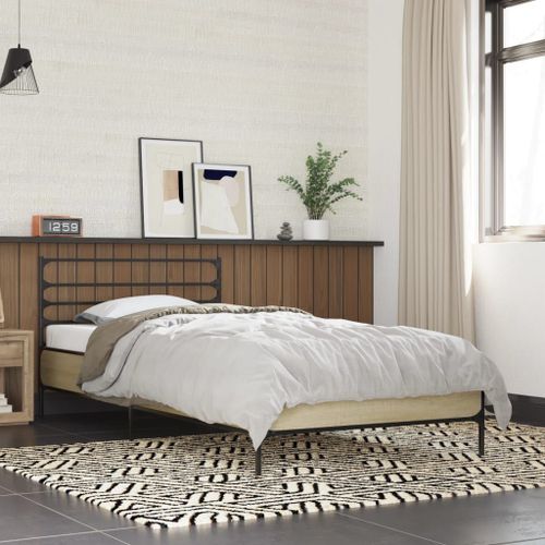 Vidaxl Cadre De Lit Sans Matelas Chêne Sonoma 90x190 Cm