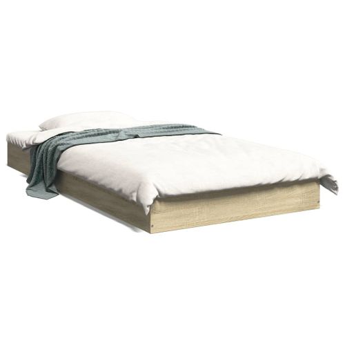 Vidaxl Cadre De Lit Sans Matelas Chêne Sonoma 90x190 Cm