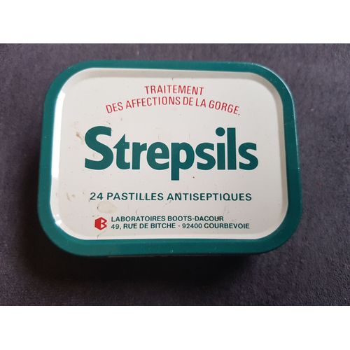 Ancienne Boite Strepsil Metal