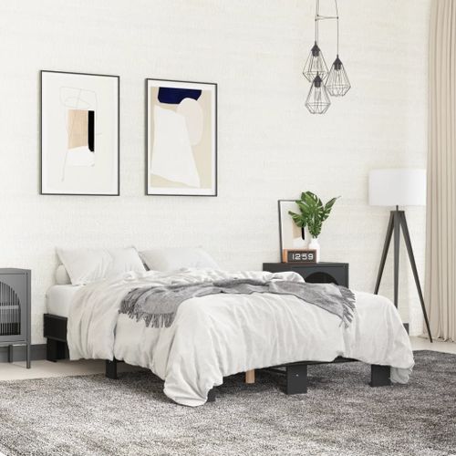 Vidaxl Cadre De Lit Sans Matelas Noir 120x200 Cm