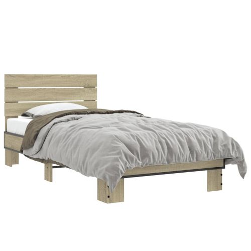 Vidaxl Cadre De Lit Sans Matelas Chêne Sonoma 90x190 Cm