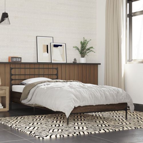 Vidaxl Cadre De Lit Sans Matelas Chêne Marron 90x190 Cm