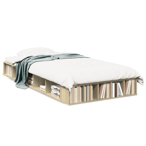 Vidaxl Cadre De Lit Sans Matelas Chêne Sonoma 90x190 Cm