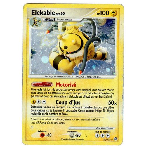 Carte Pokemon Elekable 25 132 Cartes De Jeux Rakuten