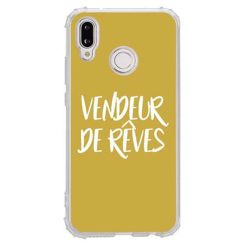 Coque Souple Pour Huawei P20 Lite Avec Impression Motifs Vendeur De Rêves Or