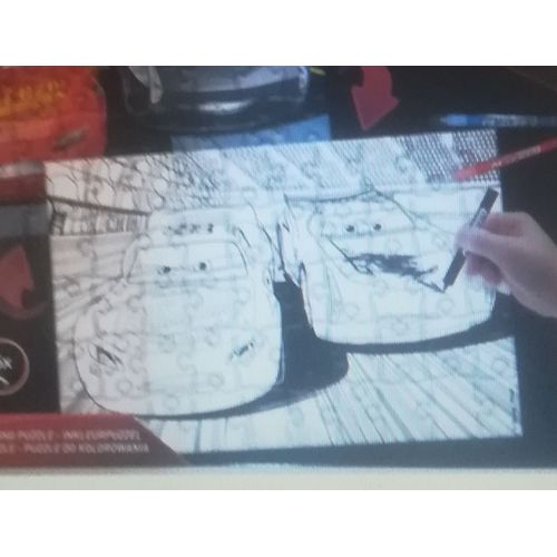 Puzzle À Colorier Cars 50 Pièces + 6 Feutres
