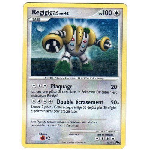 Regigigas 100pv 4/17  Francaise Ultra Rare