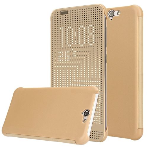 Etui Folio A Rabat Htc One A9 Dot View Or Cover Eco-Cuir (Pu)