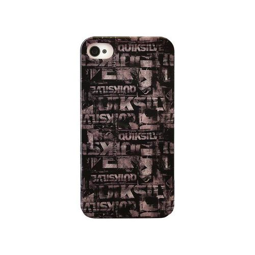 Coque Quiksilver Iphone 4 4s Graphique Noir Silicone Rigide (Tpu)