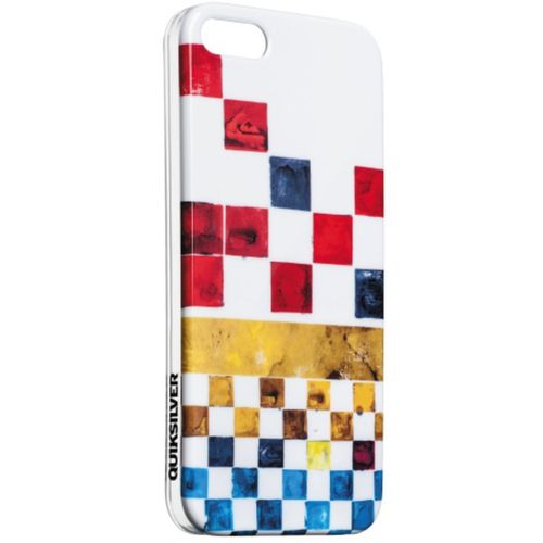 Coque Quiksilver Iphone 5 5s Se Graphique Blanc Silicone Rigide (Tpu) + 1 Film