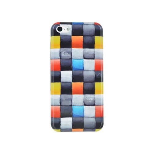 Coque Quiksilver Iphone 5c Graphique Multicolore Silicone Rigide (Tpu) + 1 Film