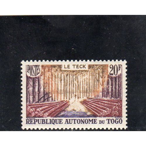 Timbre-Poste Du Togo (Exploitation Du Teck)