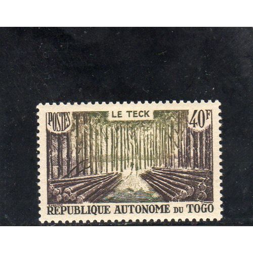 Timbre-Poste Du Togo (Exploitation Du Teck)