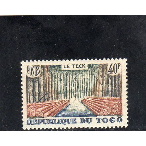 Timbre-Poste Du Togo (Exploitation Du Teck)