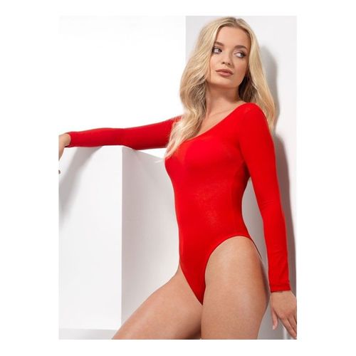 Body Rouge Manches Longues Pour Femme Taille M L Rakuten