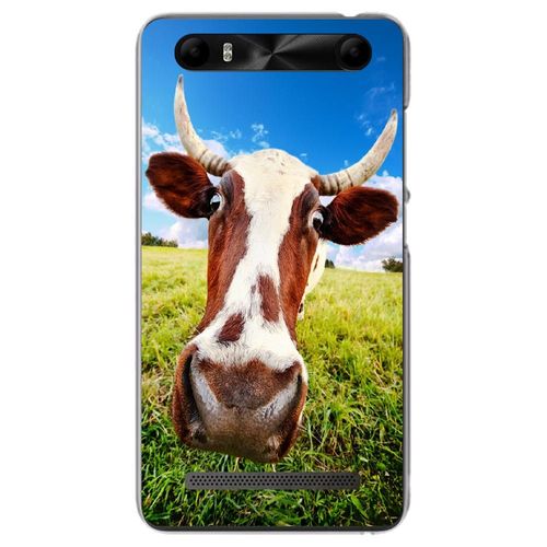Coque Souple Pour Konrow Just5 Avec Impression Motifs Vache
