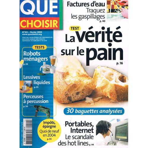Que Choisir N° 412 : La Vérité Sur Le Pain