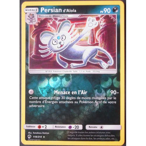 Persian D' Alola Reverse - Tonnerre Perdu - 119/214