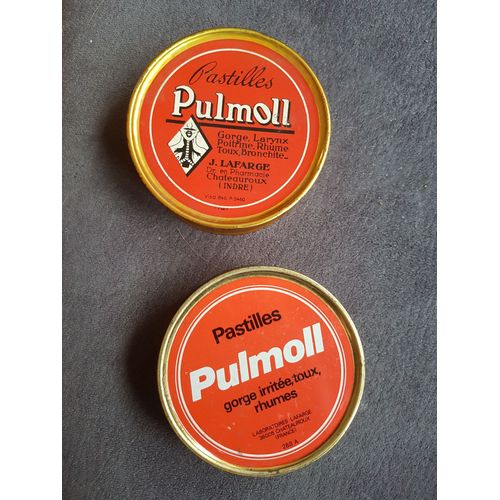 Lot De 2 Anciennes Boîtes Metales Pulmoll