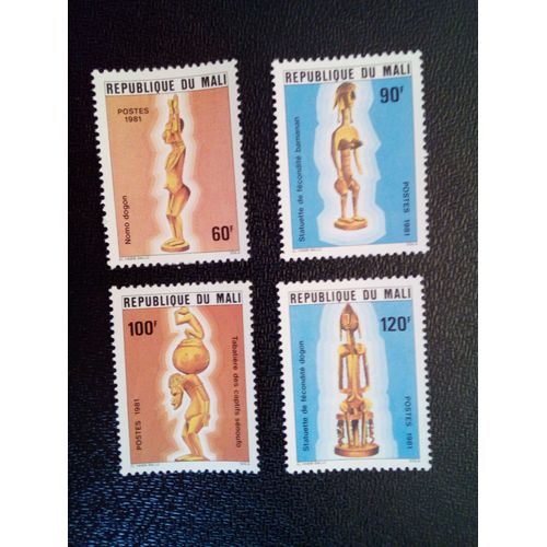 Timbre Mali Yt 403 - 405 - 406 - 407 Art 1981