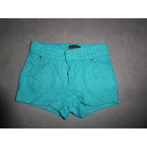 Short Tissu Gaufré Turquoise Catimini - 18 Mois