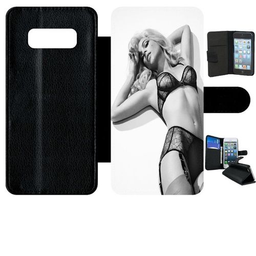 Etui À Rabat Pour Galaxy Note 8.0 - Femme Sexy Noir Et Blanc - Simili-Cuir - Noir