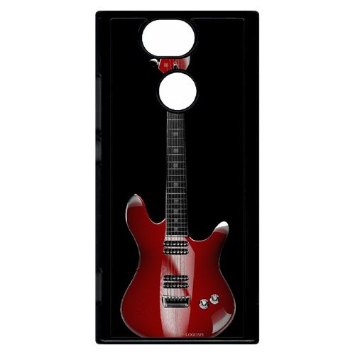 Coque Pour Xperia Xa2 - Guitare Red - Noir