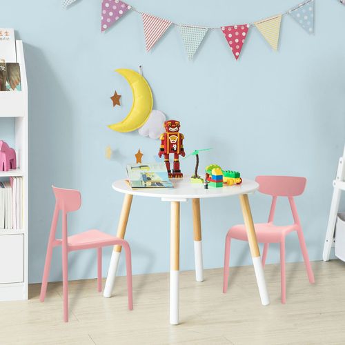 Sobuy Kmb15-Px2 Lot De 2 Chaise Enfant Design Chaise Pour Enfants Siège Garçons Et Filles Confortable Rose - Haute Qualité