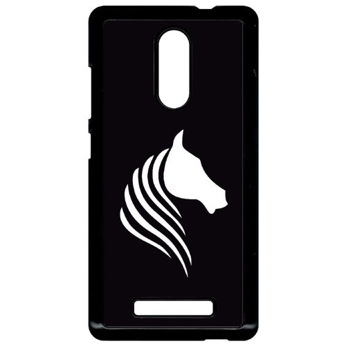 Coque Xiaomi Redmi Note 3 - Cheval Fond Noir - Noir