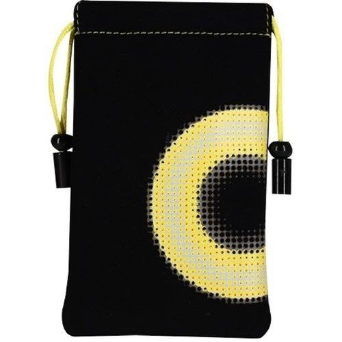 Etui Pouch Protecteur Universel Peau De Peche Jaune & Noir