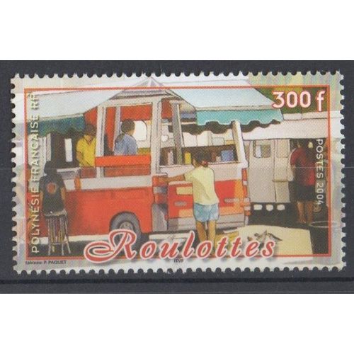 Timbre France Polynésie Française 2004 Yvert Et Tellier N°712 Roulottes Neuf** Gomme Intacte