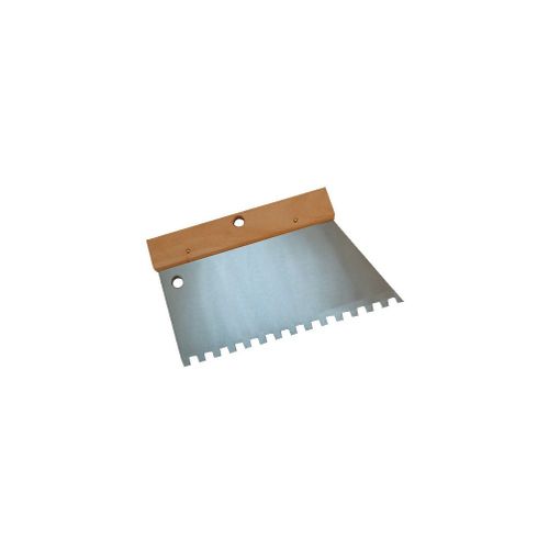 Peigne à colle manche bois L. 220 mm U 9 x 9 - 180232 - Mejix