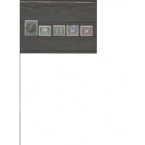 5 Timbres Fiscaux Canada