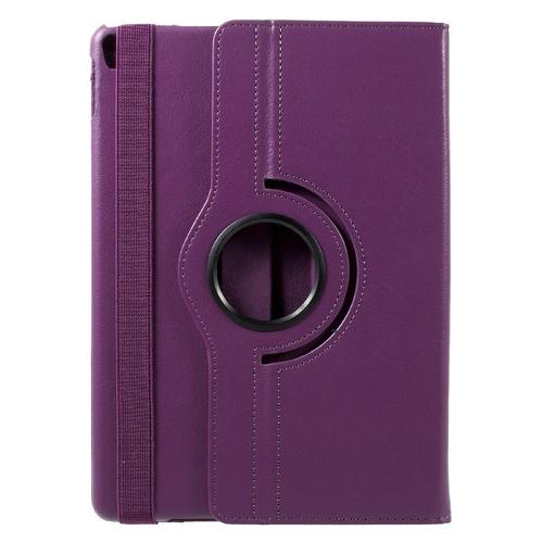 Etui Aspect Cuir Violet Sur Support Rotatif Ipad Pro 10.5