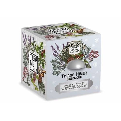 Cube Métal Tisane Hiver Bio 24 Sachets De 2g