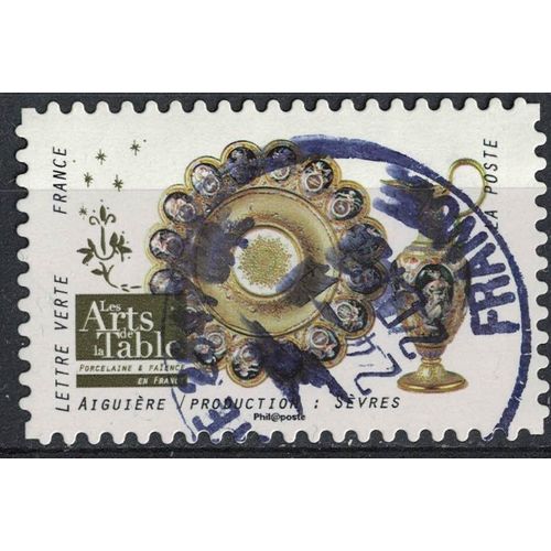 France 2018 Oblitéré Rond Used Arts De La Table Porcelaine Et Faïence Aiguière Production Sèvres Y&t 1538 Su