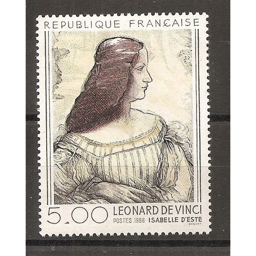 2446 (1986) Léonard De Vinci Portrait D' Isabelle Este N** (Cote 3e) (0937)