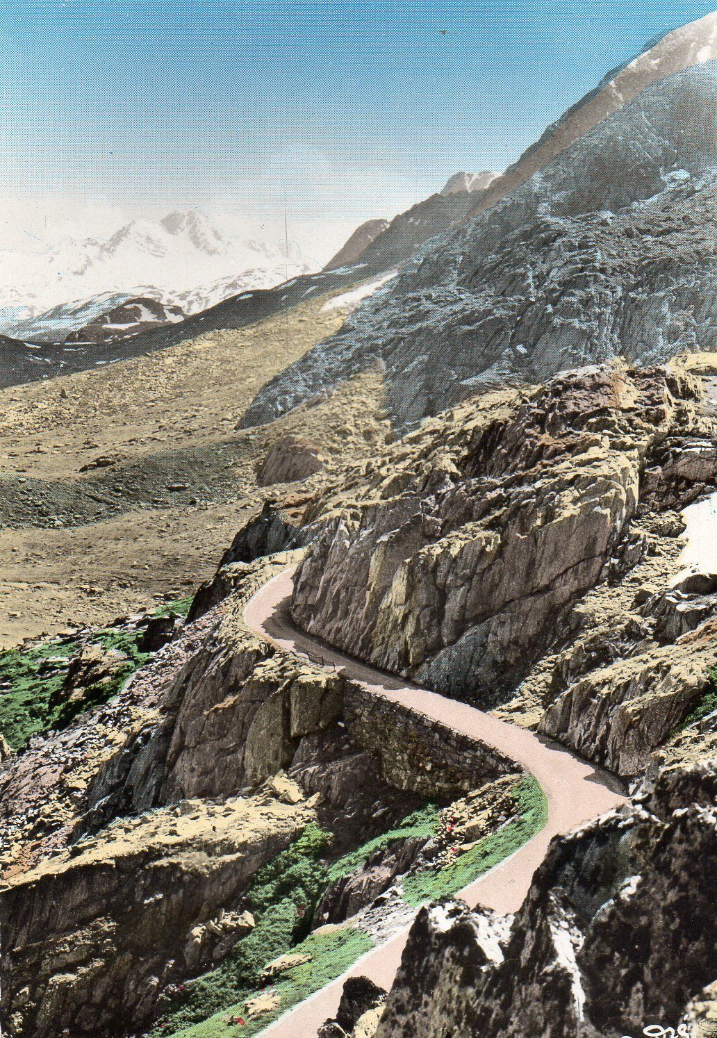 Carte Postale Ancienne Couleur N 532 Paysages Alpestres Route De Grand Col Edition D Art Andre Grenoble Photo Veritable Rakuten