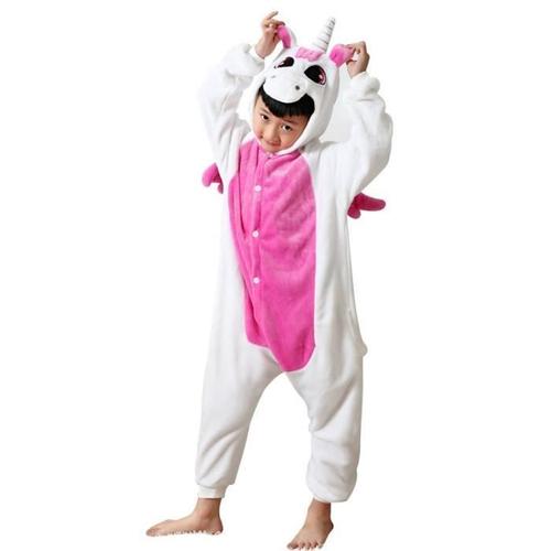 LSERVER Cosplay Costume Pyjama Combinaison de Nuit pour Enfants Kigurumi Halloween Onesie Animaux 