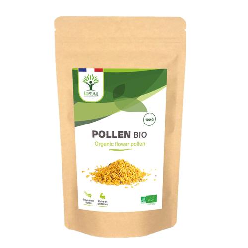 Pollen Bio - Superaliment - Immunité Vitalité Énergie - 100% Pollen De Fleurs Pur - Qualité Premium - Conditionné En France - Certifié Par Ecocert - 100g 