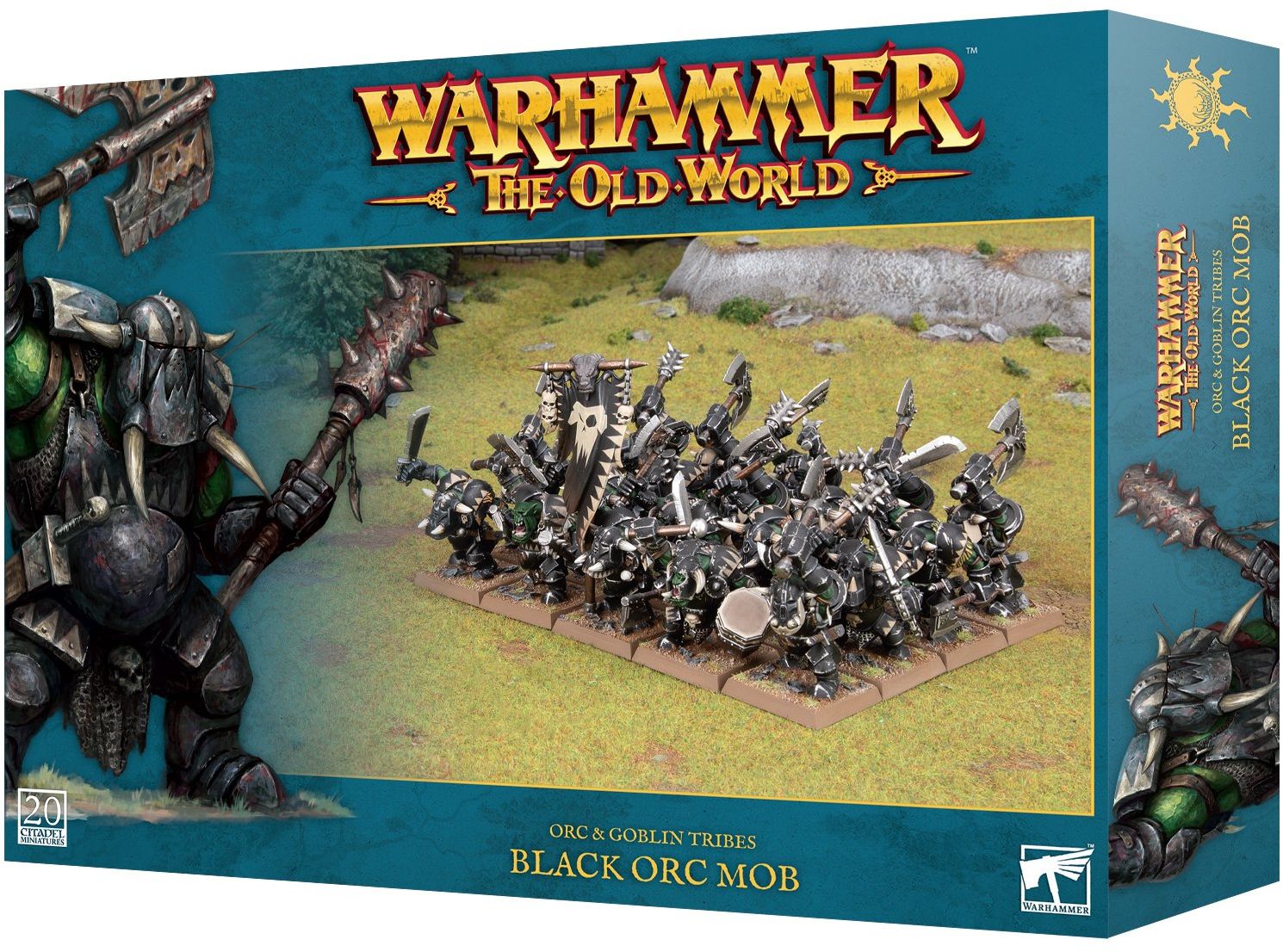 その他 warhammer old world black orl Warhammer Old World - Orc Goblin Tribes : Black Orc Mob 09
