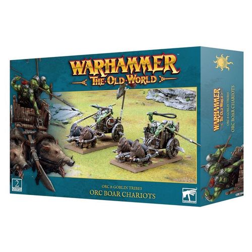 Warhammer Old World - Orc & Goblin Tribes : Orc Boar Chariots 09-07