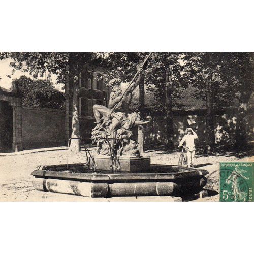 Carte Postale Ancienne - Annee 1913 - N° 57 - Luxeuil - Haute Saone - La Fontaine Neptune - L L