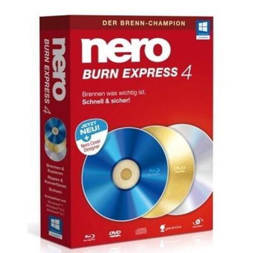 Nero Burn Express 4 Version Complète, 1 Licence Windows Brenn-Software