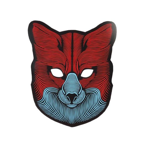 Masque De Loup Lumineuse Led (Taille Unique)